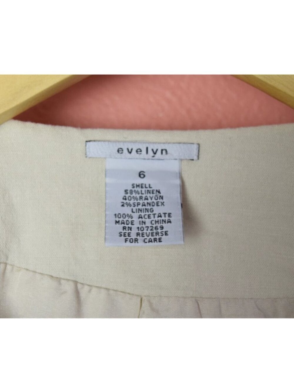 ANTHROPOLOGIE EVELYN BEIGE LINEN BEAD EMBROIDERED SLEEVE JACKET - Picture 3 of 9